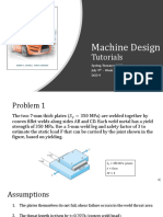 Machine Design Tutorials - Week 9