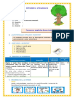 D3 A2 SESION Conocemos Las Plantas de Uso Tradicional