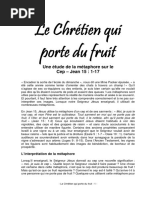 Le Chrétien Qui Porte Du Fruit