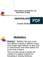 TOPIC 1 - Introduction To Statistics in Relation To