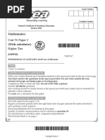 GCSE MATH Past Papers Mark Schemes Standard January Series 2014 13314