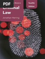 Y1 Criminal Law (Macmillan Law Masters) (12th) - by Herring, Jonathan