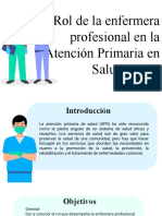 Rol de La Enfermera Profesional en APS