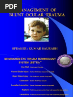 Blunt Trauma Management of Eye