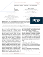 The Review of Introduction To Laplace Transform & Its Applications