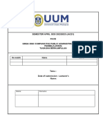 Gmga 3063 Comparative Public Administration