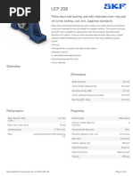 SKF UCP 208 Specification