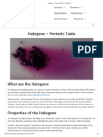 Halogens - Periodic Table - ChemTalk