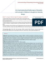 Practices in Paediatric Gastrointestinal Endoscopy at Kenyatta National Hospital and Gertrudes Children's Hospital in Nairobi Kenya