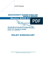 BE20 - Pilot's Check List (Rev#1.0-2015.01.14) (PN#101-590010-309F)