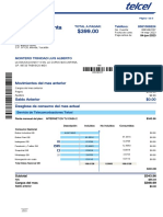 Estado de Cuenta $399.00: Movimientos Del Mes Anterior Total