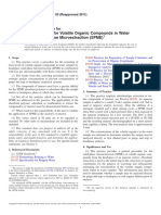 Fast Screening For Volatile Organic Compounds in Water Using Solid Phase Microextraction (SPME)