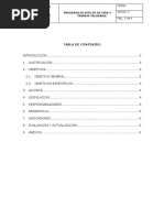 Programa de Estilos de Vida y Trabajo Saludables SST