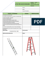 Check List de Pre-Uso de Escalera