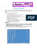 Microsoft Word para Quinto de Primaria