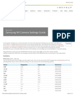 Samsung NX Camera Settings Guide - Matt Everglade