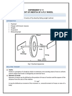 Lab 11 Moment of Inertia of A Fly Wheel