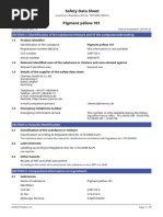 Safety Data Sheet Pigment Yellow 101: SECTION 1: Identification of The Substance/mixture and of The Company/undertaking