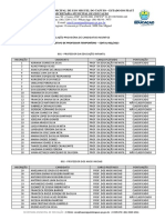 Relação Provisória de Candidatos Inscritos