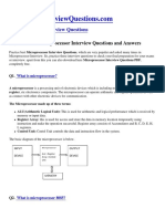 Microprocessor Interview Questions