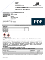 Hoja de Datos de Seguridad Removedor Adhesivo Goo Gone