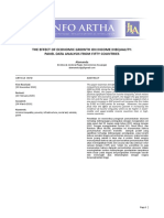 Alamanda 2021 The Effect of Economic Growth On Income Inequality Panel Data From 50 Countries