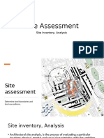 SITE ASESSMENT Site Inventory Analysis