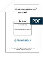 Notes - Respiration in Plants PDF