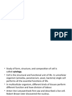 Cell Unit of Life Class Note