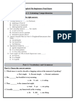 English File Beginners Final Exam