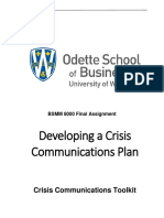 Crisis Communications Toolkit BSMM8000