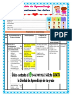 4° Sesión Día 2 Mat Organizamos Datos Experiencia 2 Semana 1