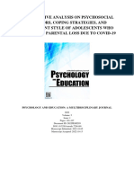 A Descriptive Analysis On Psychosocial Stressors, Coping Strategies, and Attachment Style of Adolescents Who Experience Parental Loss Due To COVID-19