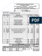 Modelo Orçamentos