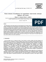 Finite Element Formulations For Hyperelastic Transverly Hyperelastic Biphasic Soft Tissues