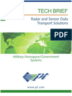 Radar and Sensor Data Transport Solutions