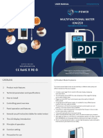 MULTIFUNCTIONAL WATER IONIZER Operation Instruction