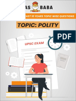 Upsc Cse Mains Past 10 Years Topic Wise Questions Polity