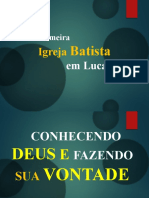 Mensagem1 Conhecendo Deus e Fazendo Sua Vontade