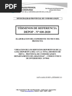 TDR #030-2020-Elaboracion de Expediente Tecnico Complejo La Tuna