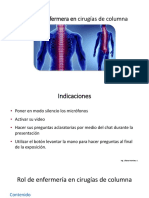 Rol de La Enfer - Cirugia de Columna