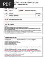 2023 Year 10 5.3 Assessment 2 Notification