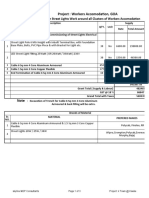 Estimate Street Lights For Workers Accomodation at Goa