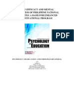 Self-Efficacy and Mental Toughness of Philippine National Athletes: A Basis For Enhanced Motivational Program