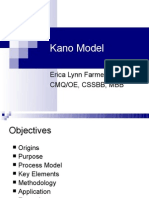 Kano Model: Erica Lynn Farmer Cmq/Oe, CSSBB, MBB