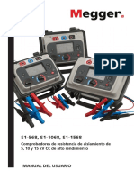 Manual Del Usuario: Comprobadores de Resistencia de Aislamiento de 5, 10 y 15 KV CC de Alto Rendimiento