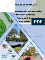 SURINAME NC3 To UNFCCC - 2023