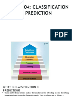 Classification, Prediction