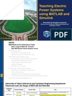 Matlab Expo 2021 Teaching Electric Power Systems With Matlab and Simulink Edt