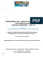 Analyse de Risques Liés À Une Opération